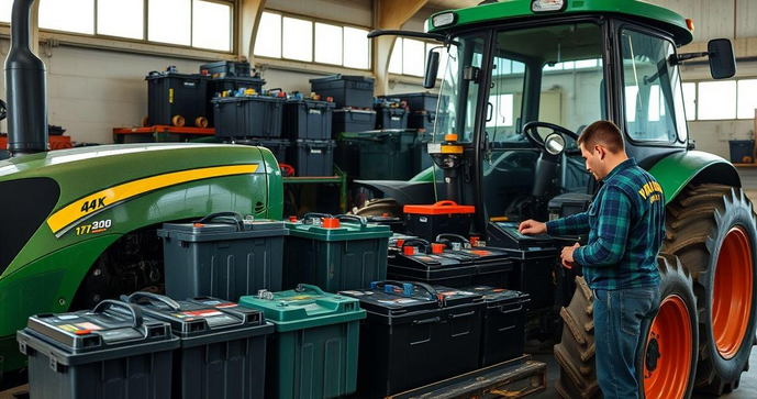 Como escolher a melhor bateria de trator para o seu equipamento