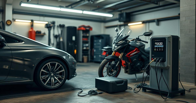 Carregador de Bateria de Carro e Moto: Como Escolher o Ideal